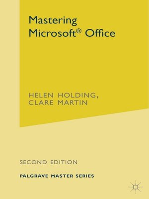cover image of Mastering Microsoft Office